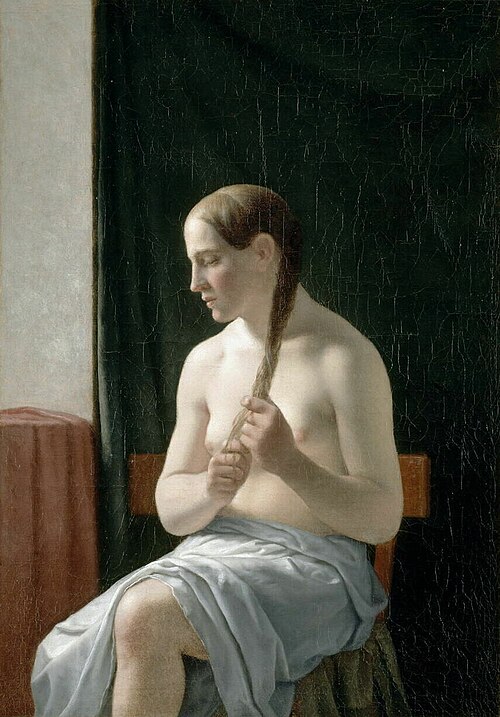 Seated Nude, 1839, Christoffer Wilhelm Eckersberg