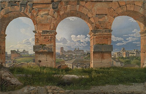 A View through Three of the North-Western Arches of the Third Storey of the Coliseum, 1815, Christoffer Wilhelm Eckersberg