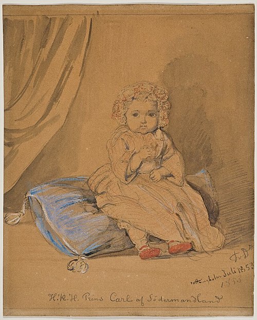 Karl Oskar (1852-1854), prins av Sverige och Norge, , Fritz Ludvig Dardel