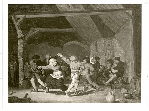 dancing peasants, 1630, Adriaen Brouwer