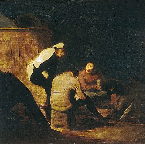 Interior, Strolling Players, , Adriaen Brouwer