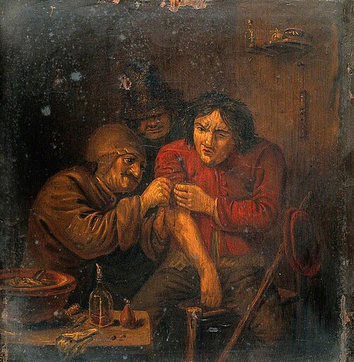 A Surgeon Attending to a Man's Arm, , Adriaen Brouwer