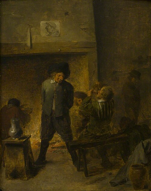 A Tavern Scene, , Adriaen Brouwer