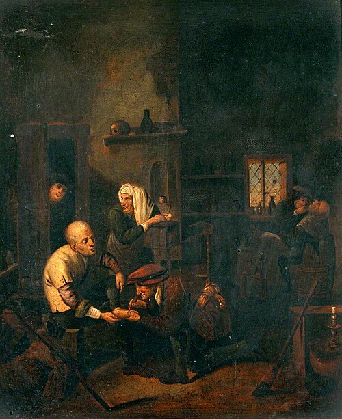 A Surgeon Attending to a Man's Foot, and Other Figures, , Adriaen Brouwer