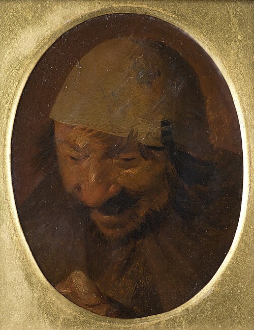 Fragment Showing Head and Part of the Right Hand of a Peasant, , Adriaen Brouwer