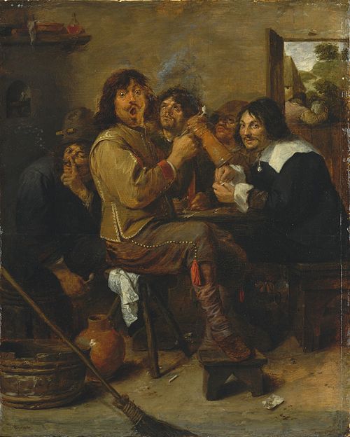 Les Fumeurs, 1637, Adriaen Brouwer