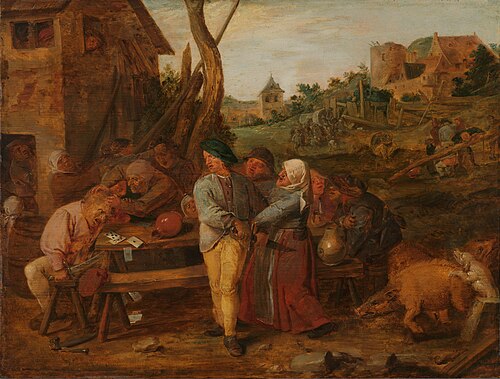 Bagarre paysanne, 1620, Adriaen Brouwer