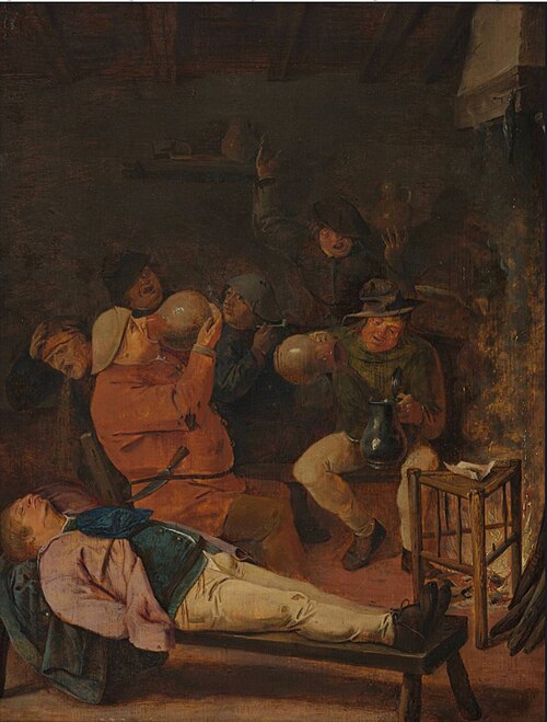 Interior of an Inn, 1630, Adriaen Brouwer