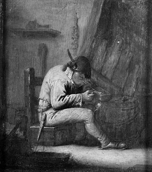 A Smoker, 1629, Adriaen Brouwer