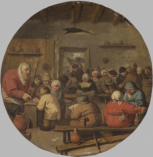 Interior of a School, 1630, Adriaen Brouwer