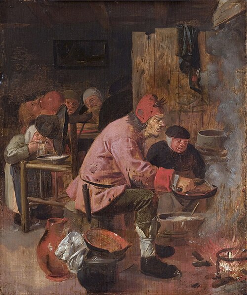 Pancake Baker, 1625, Adriaen Brouwer