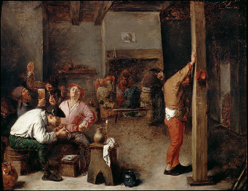 Interior of a Tavern, 1630, Adriaen Brouwer