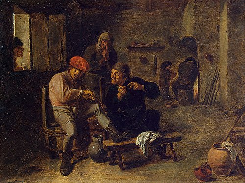 Tavern Scene (The Village Fiddler), 1624, Adriaen Brouwer