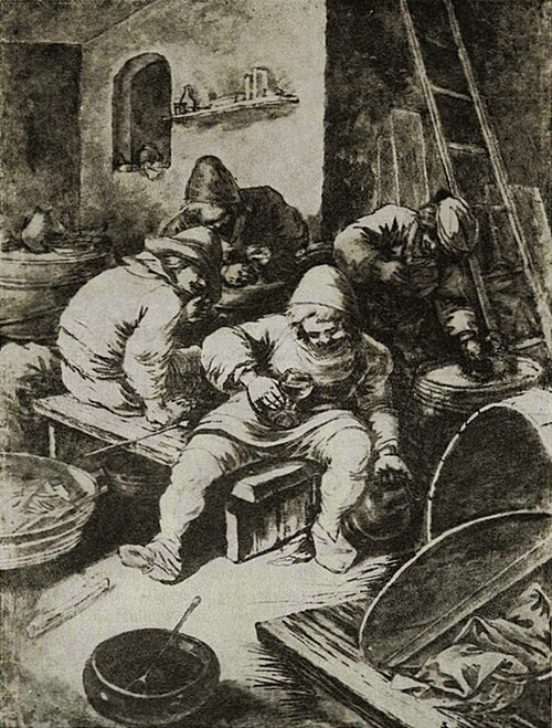 L'Intérieur d'une auberge., 1601, Adriaen Brouwer