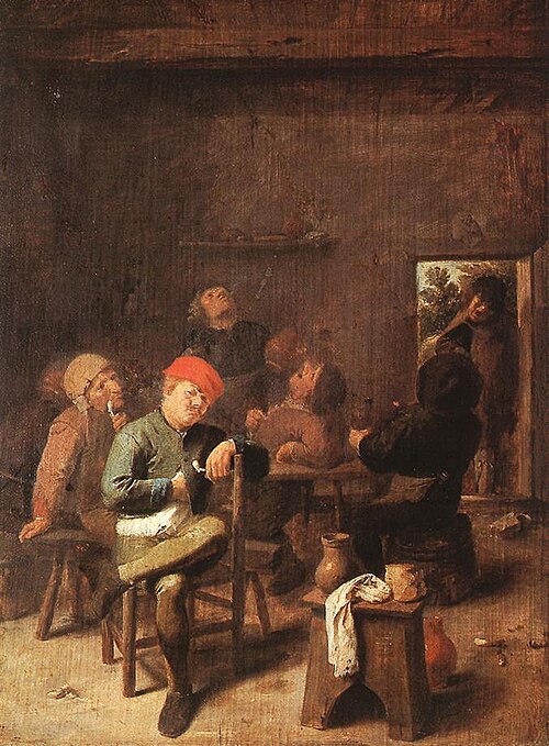 Peasants Smoking and Drinking, 1635, Adriaen Brouwer