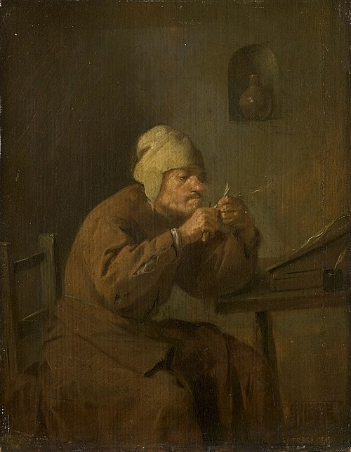 Le Tailleur de plumes, 1650, Adriaen Brouwer