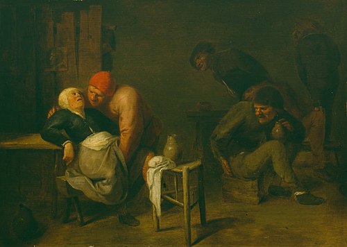 Peasant Inn, 1630, Adriaen Brouwer