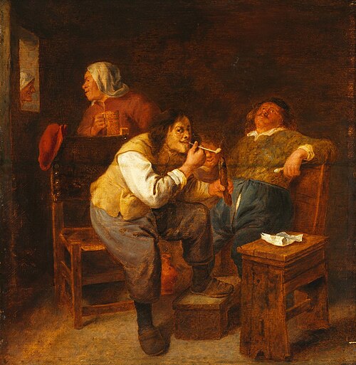 The Smokers, 1630, Adriaen Brouwer