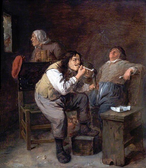 The Smokers, 1636, Adriaen Brouwer
