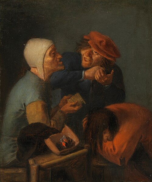 The Delousing, 1601, Adriaen Brouwer