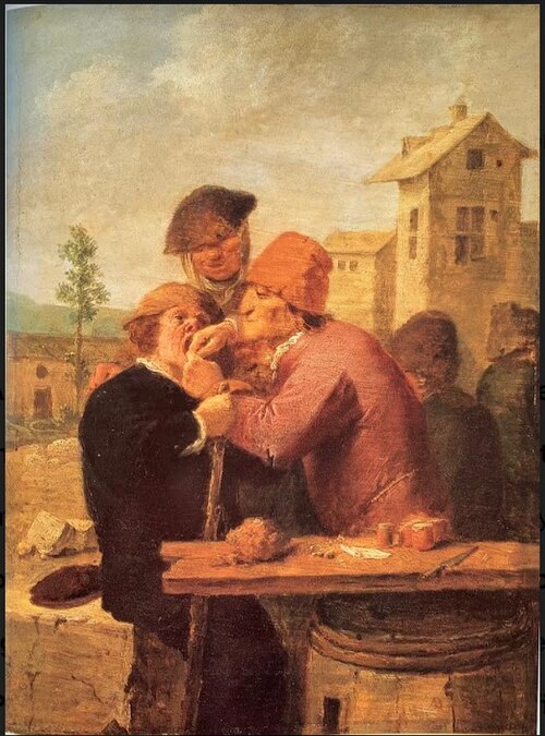 A Dentist at Work, 1630, Adriaen Brouwer
