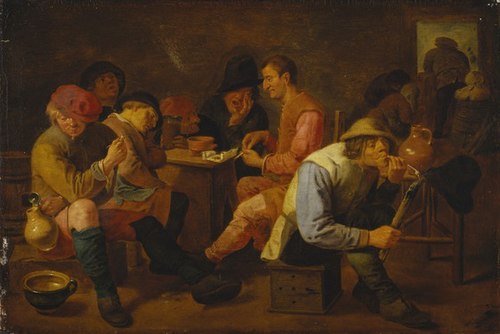Peasants at an Inn, 1630, Adriaen Brouwer
