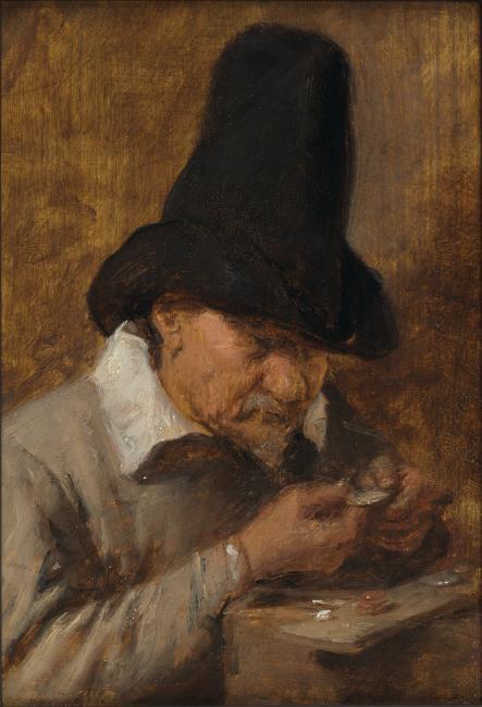 Man counting money (Greed), 1630, Adriaen Brouwer