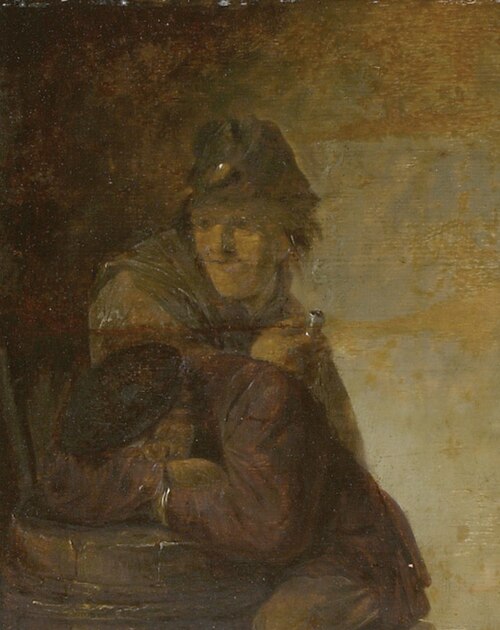 Two Peasants, 1630, Adriaen Brouwer