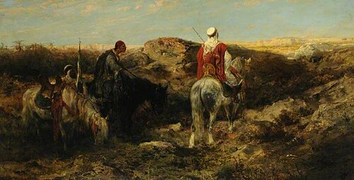 The Approach to Cairo, 1887, Adolf Schreyer