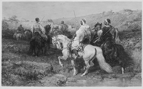 Arabs on the March, 1873, Adolf Schreyer