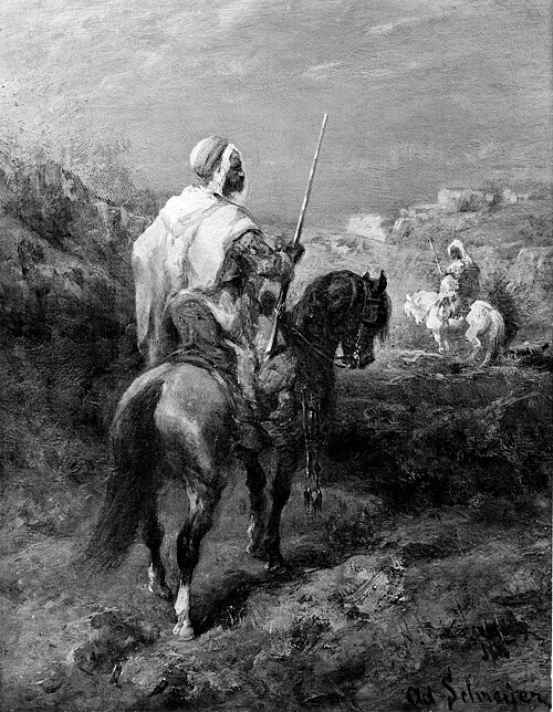 Two Arab Horsemen, , Adolf Schreyer