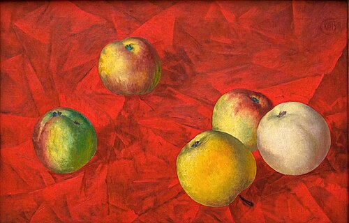 Apples, 1917, Kouzma Petrov-Vodkine