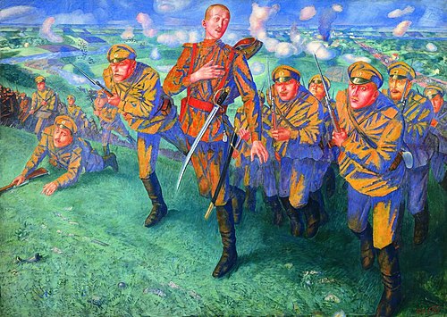 In the Line of Fire, 1916, Kouzma Petrov-Vodkine