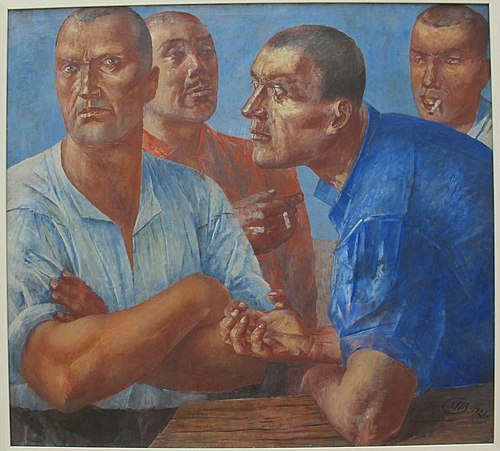 Ouvriers, 1926, Kouzma Petrov-Vodkine