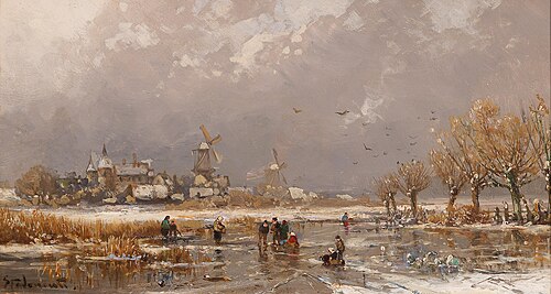 Winter Pleasures on the Ice, 1895, Adolf von Stademann