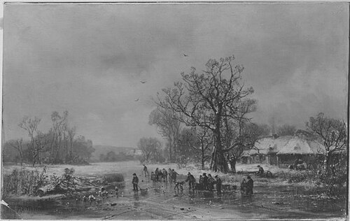 Landschaft im Winter, , Adolf von Stademann