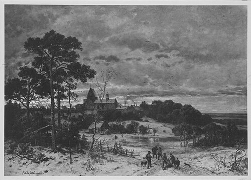 Schloss Kalkberg an der Paar in Oberbayern, 1875, Adolf von Stademann