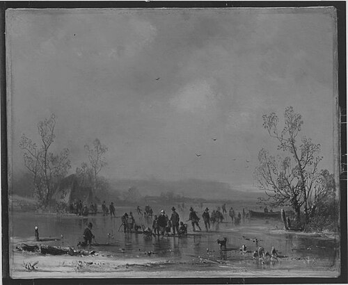 Winterlandschaft, 1870, Adolf von Stademann