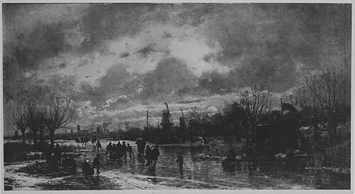Eislauf, 1884, Adolf von Stademann