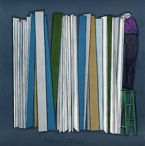 Man on Stepladder, 1955, Bruno Caruso