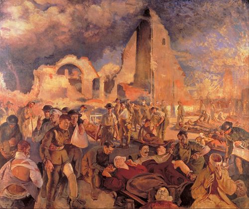 An Advanced Dressing Station in France, 1918, 1918, Henry Tonks