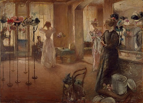 The Hat Shop, 1892, Henry Tonks