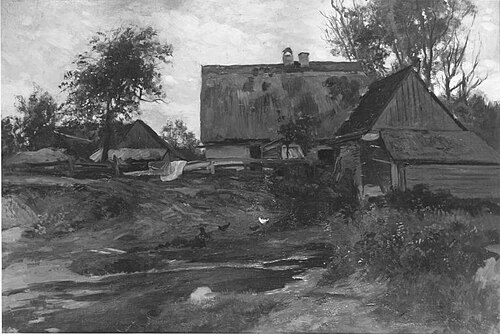 Gehöft bei Fürstenfeldbruck, 1881, Otto Frölicher