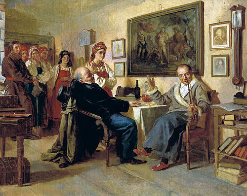 Vente d'une serve, 1866, Nikolaï Névrev