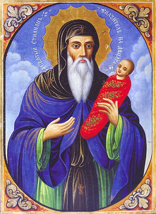 Св. Стилиян, пазител на децата, 1898, Nikola Obrazopisov