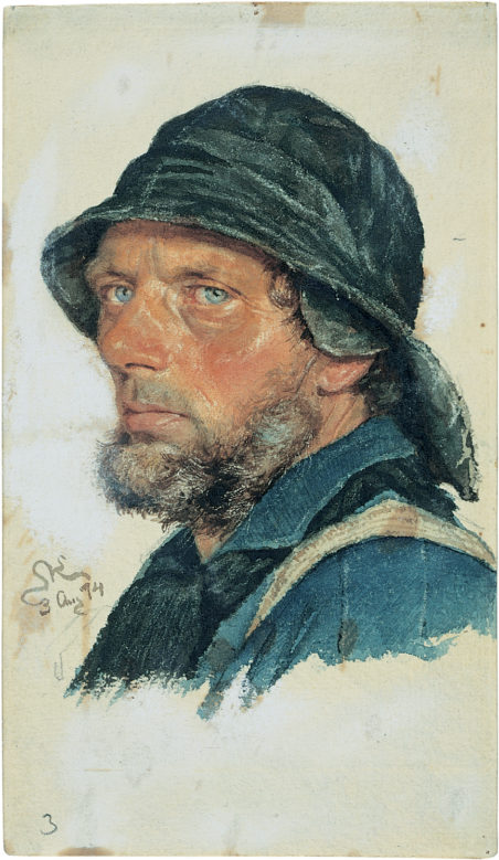 A fisherman from Hornbæk., 1874, Peder Severin Krøyer