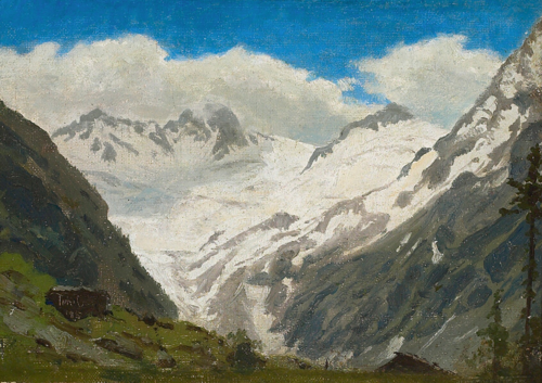 Snow covered mountains. Tirol., 1875, Peder Severin Krøyer
