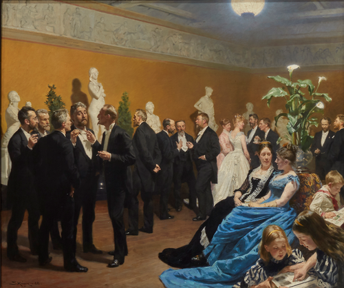 A party in Glyptoteket, 1888, Peder Severin Krøyer