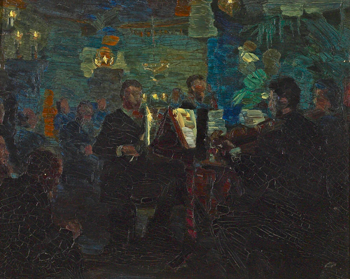 The Neruda Quartet. Study., 1886, Peder Severin Krøyer