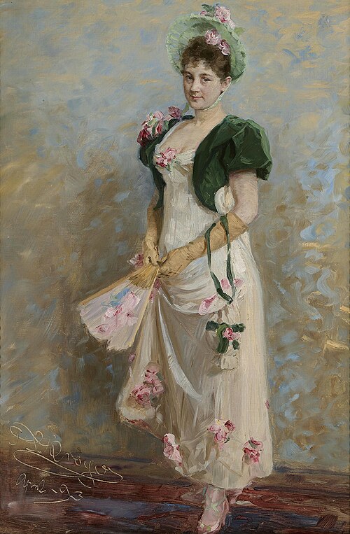 Actress of the Royal Danish Theater Emma Thomsen in costume, 1893, Peder Severin Krøyer